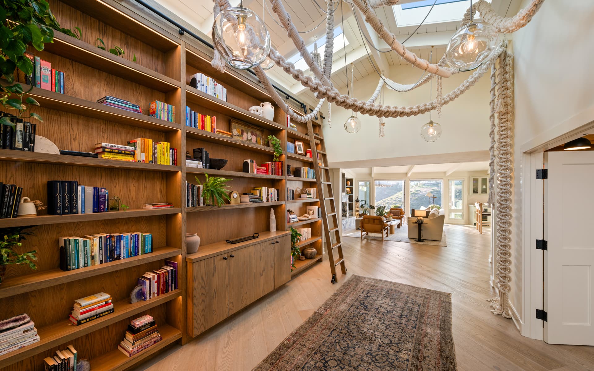 Library & Vaulted Great Room